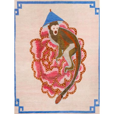 Celeste Pink Turkish Handmade Wool Rug